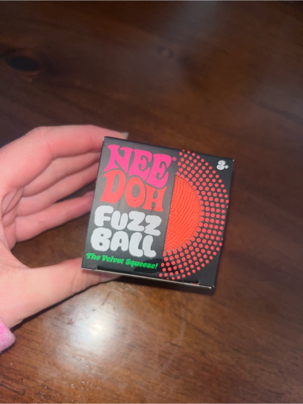 Fuzz Ball Velvet Squeeze - orange Needoh